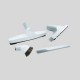 Set accessori spazzole color bianco universale diam.32 mm.