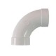 Curva 90° FF da 2" largo raggio bianca