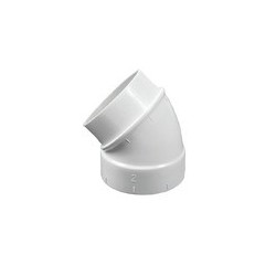Curva 45° MF 2" - corto raggio - bianco