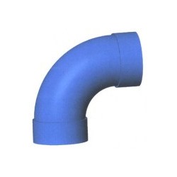 Curva a 90' FF diam.50 largo raggio blu