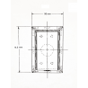 PRESA A PARETE INOX DA 1" 1/4