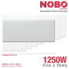 Radiatore elettrico norvegese NOBO 1250W per ambienti fino a 25 m² (include termostato NCU-2Te)
